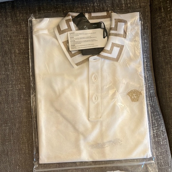 Versache white polo